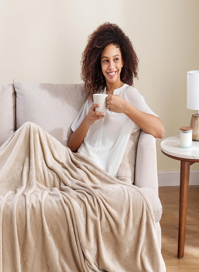 بيركشاير بلانكت بطانية بيركشاير بلانكيت كلاسيك فيلفيت لوفت®، بطانية خفيفة الوزن وناعمة ودافئة للسرير والأريكة، لون محبب، 50 × 60 بوصة - Image 5